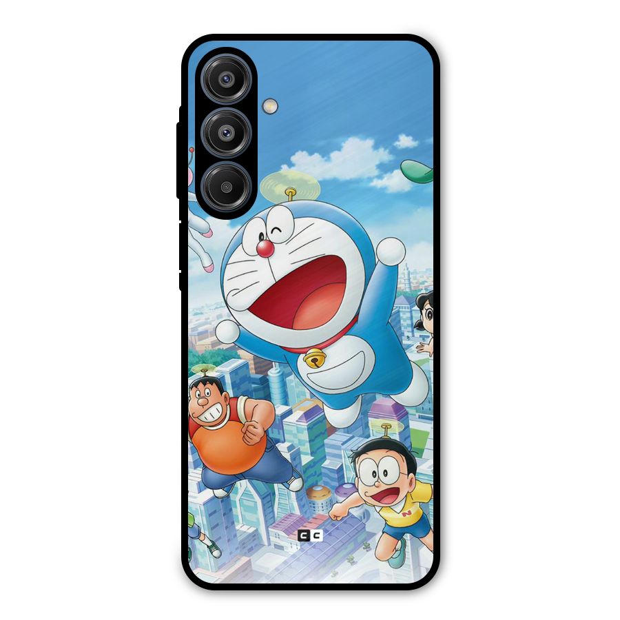 Doremon Flying Metal Back Case for Galaxy A16 5G