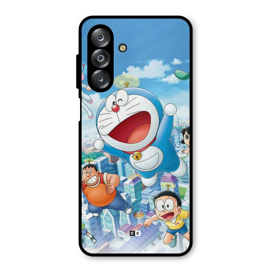 Doremon Flying Metal Back Case for Galaxy A26