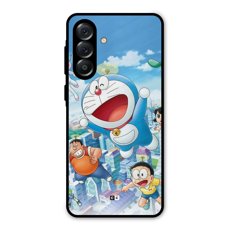Doremon Flying Metal Back Case for Galaxy A36
