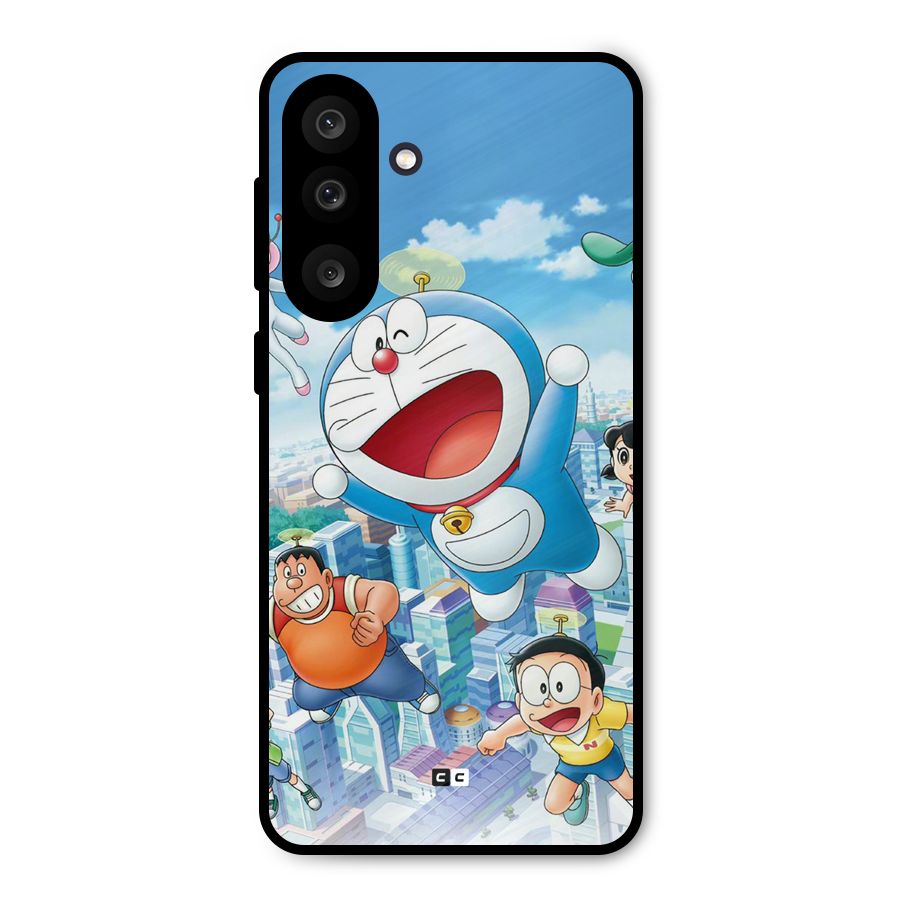 Doremon Flying Metal Back Case for Galaxy M56
