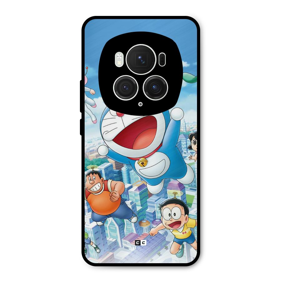 Doremon Flying Metal Back Case for Honor Magic6 Pro
