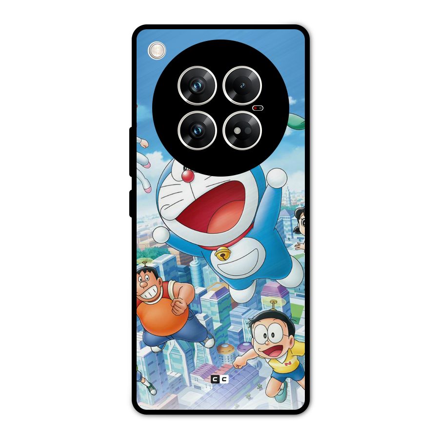 Doremon Flying Metal Back Case for Infinix Zero 40 5G