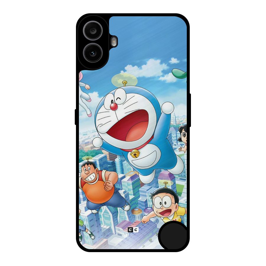 Doremon Flying Metal Back Case for Nothing CMF Phone 1