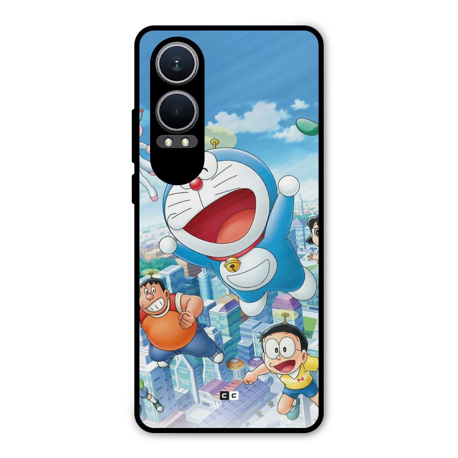 Doremon Flying Metal Back Case for OnePlus Nord CE4 Lite