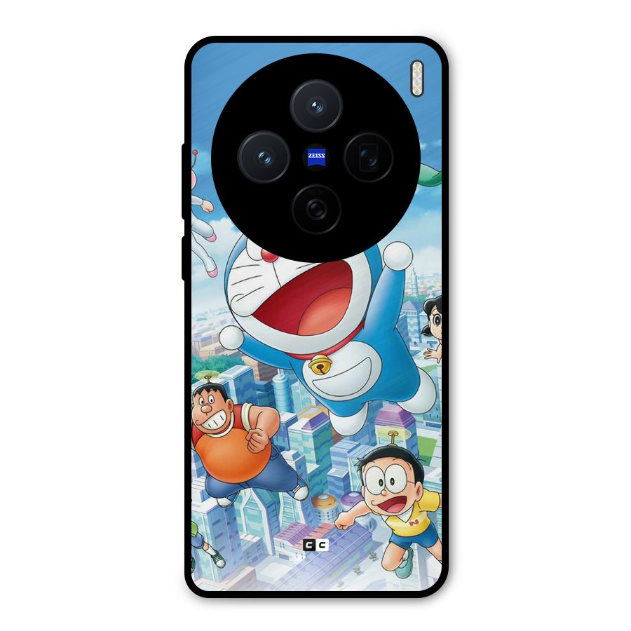 Doremon Flying Metal Back Case for Vivo X200