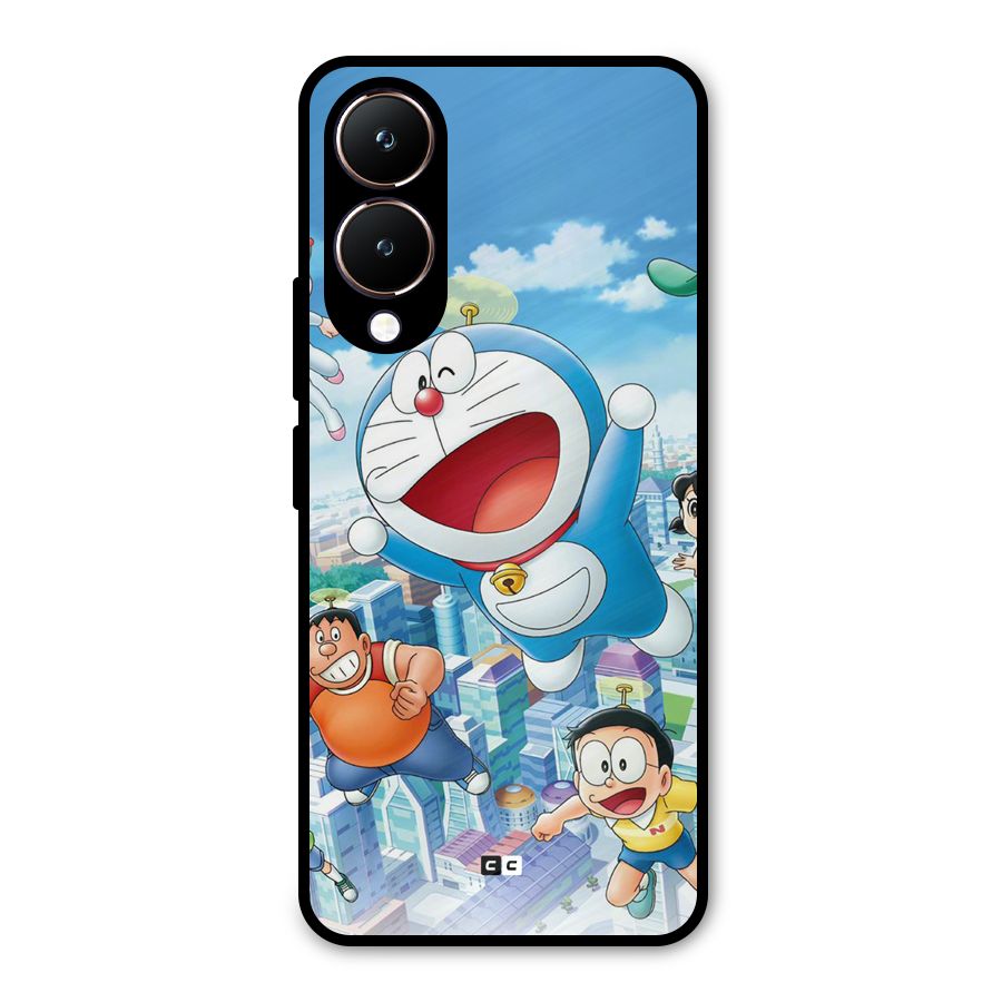 Doremon Flying Metal Back Case for Vivo Y28
