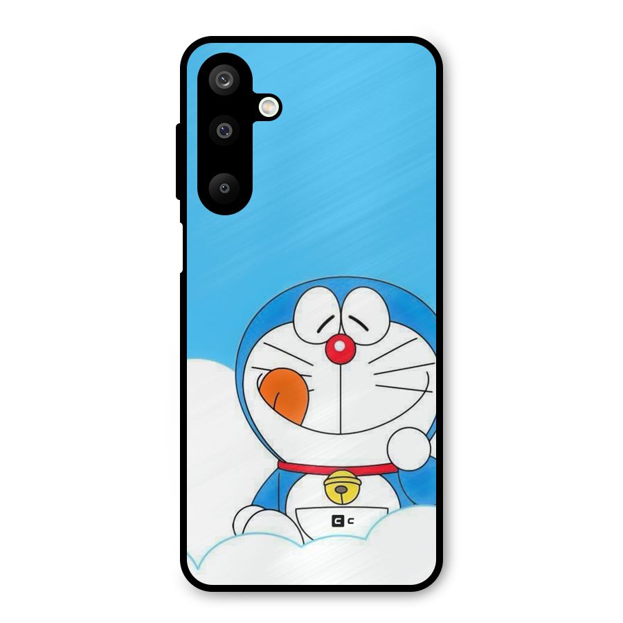 Doremon On Clouds Metal Back Case for Galaxy M16