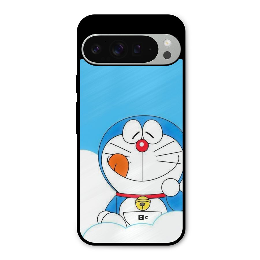 Doremon On Clouds Metal Back Case for Google Pixel 9 Pro XL
