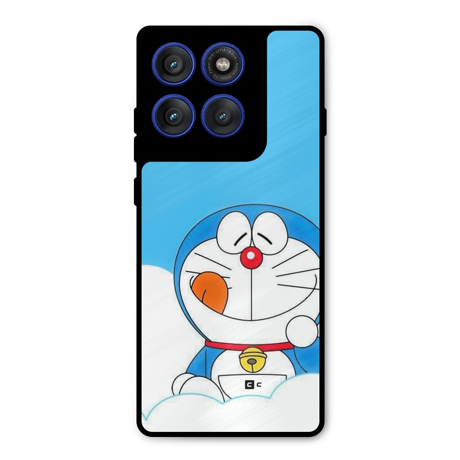 Doremon On Clouds Metal Back Case for Motorola Edge 60 Pro