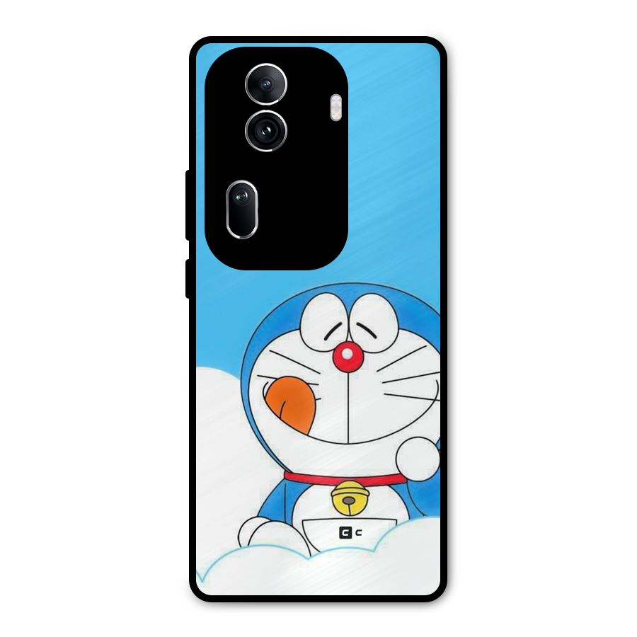 Doremon On Clouds Metal Back Case for Oppo Reno11 Pro 5G