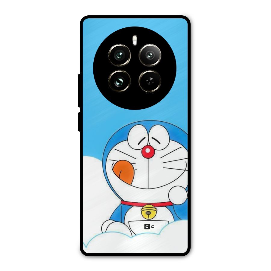 Doremon On Clouds Metal Back Case for Realme 12 Pro