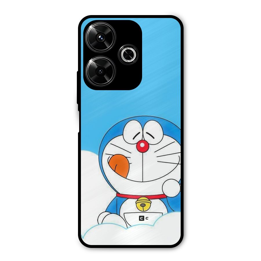 Doremon On Clouds Metal Back Case for Redmi 13 5G