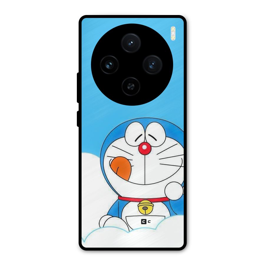 Doremon On Clouds Metal Back Case for Vivo X100
