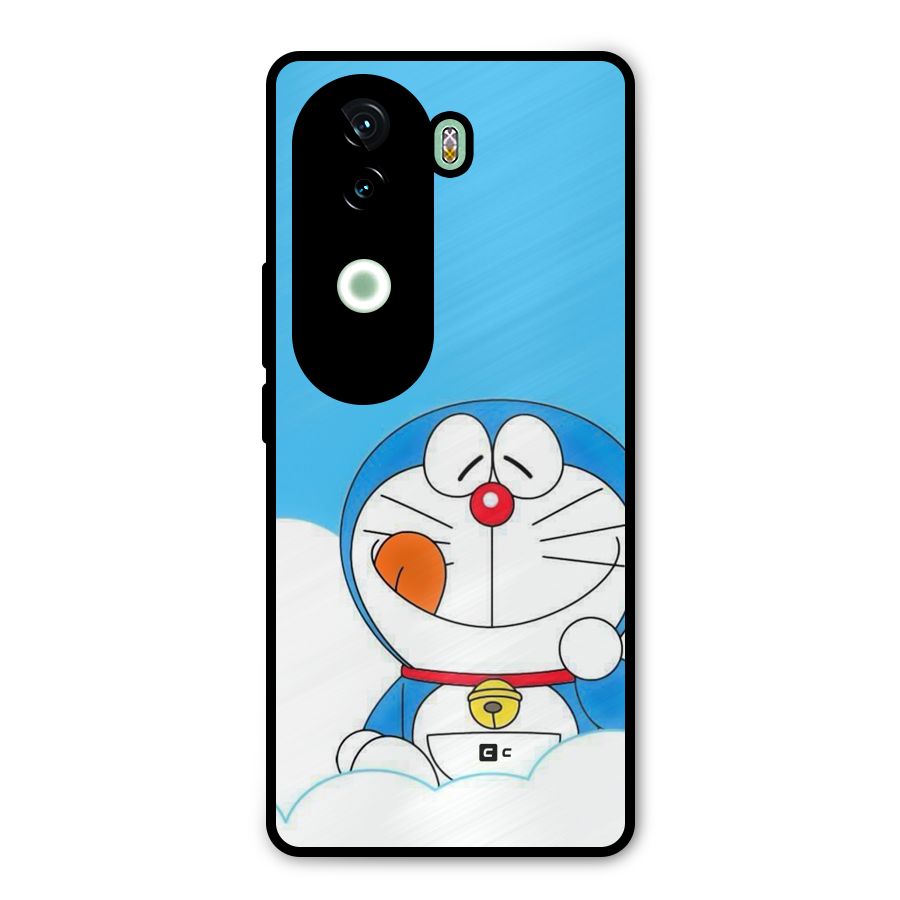 Doremon On Clouds Metal Back Case for iQOO Z9s