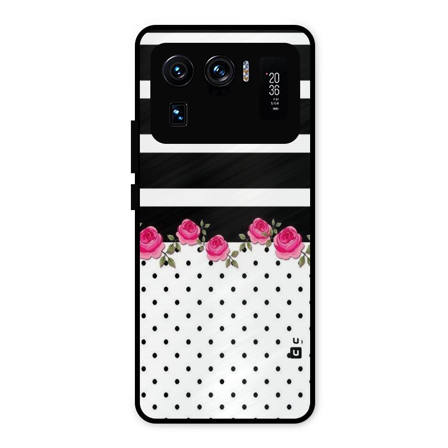 Dots Roses Stripes Metal Back Case for Mi 11 Ultra