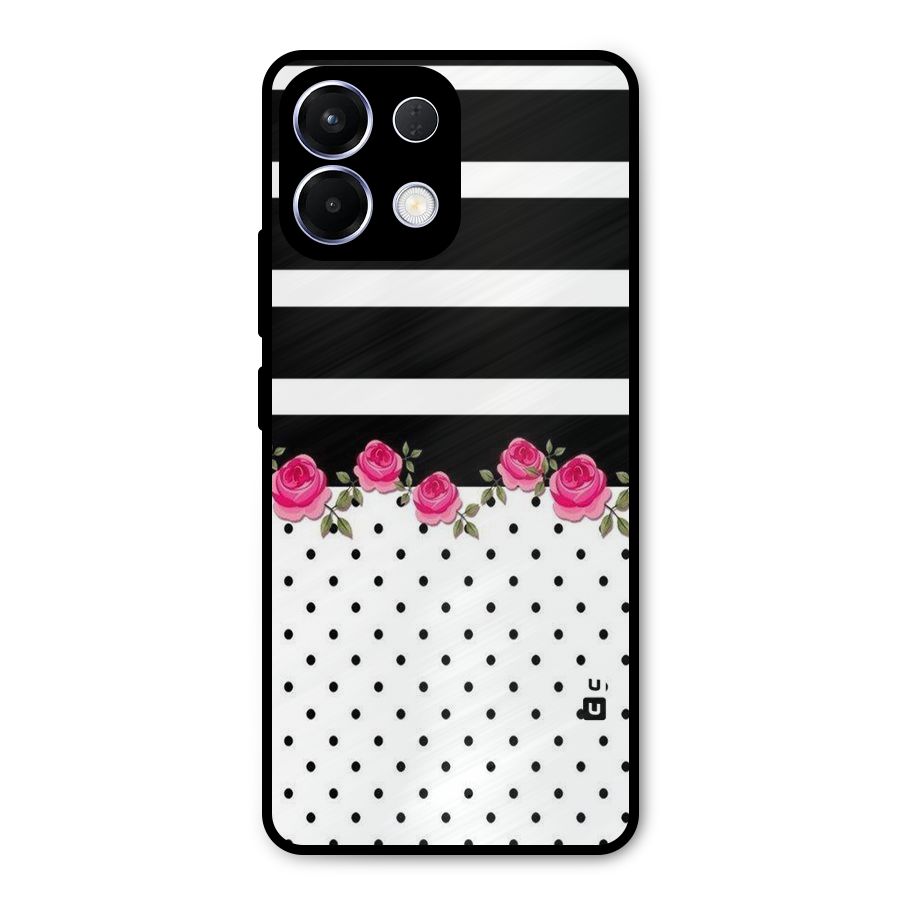Dots Roses Stripes Metal Back Case for Oppo K13