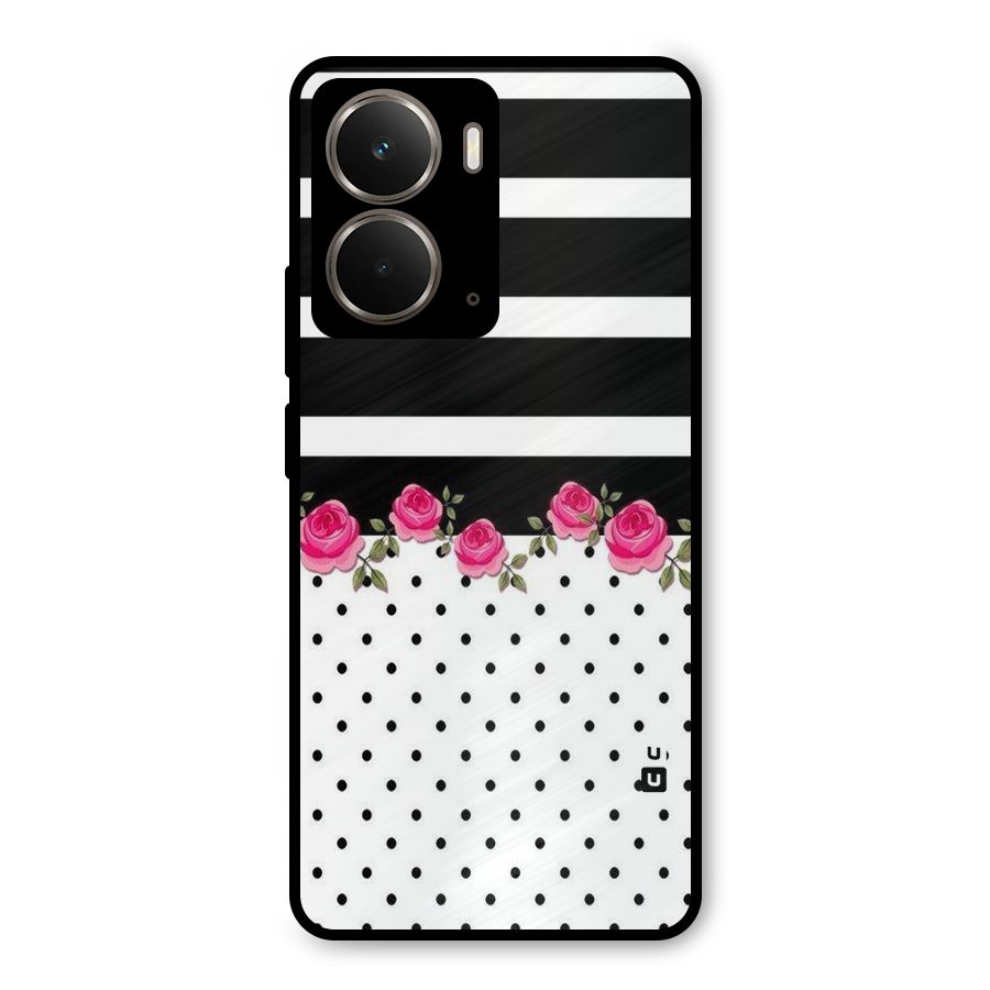 Dots Roses Stripes Metal Back Case for Realme P3