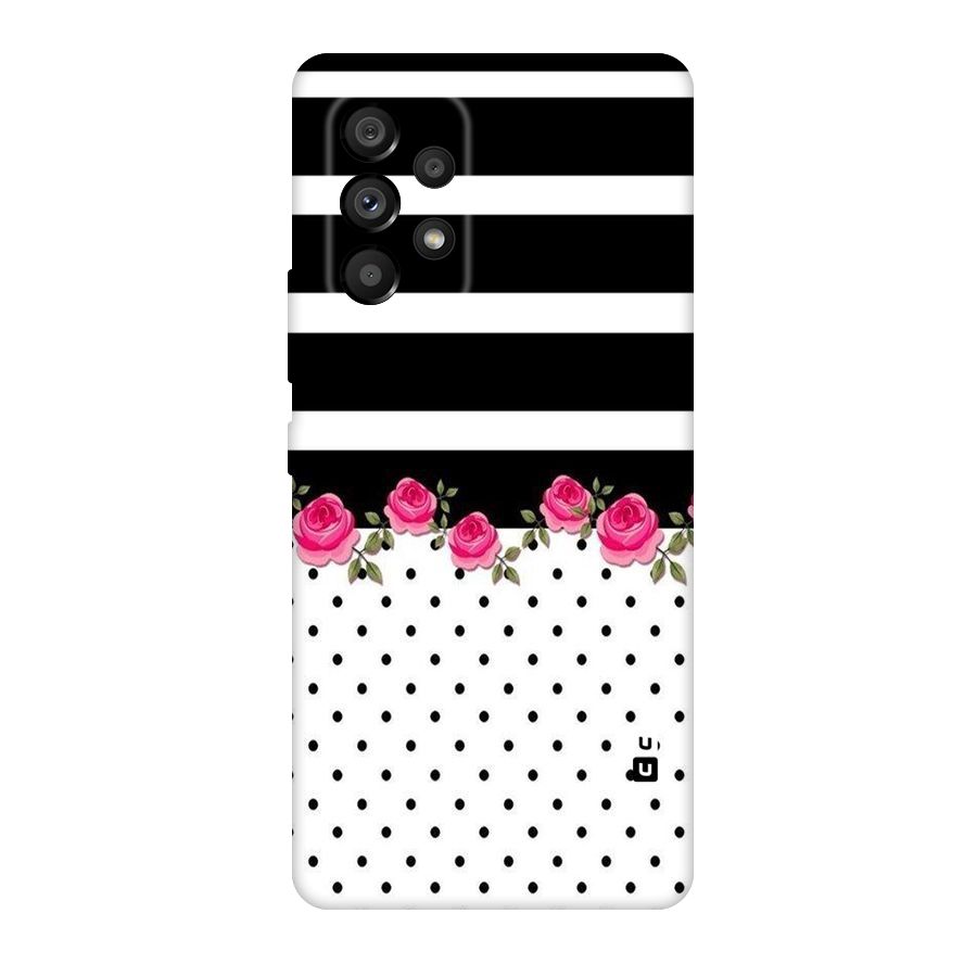 Dots Roses Stripes Original Polycarbonate Back Case for Galaxy A53 5G