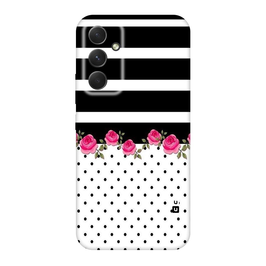 Dots Roses Stripes Original Polycarbonate Back Case for Galaxy A54