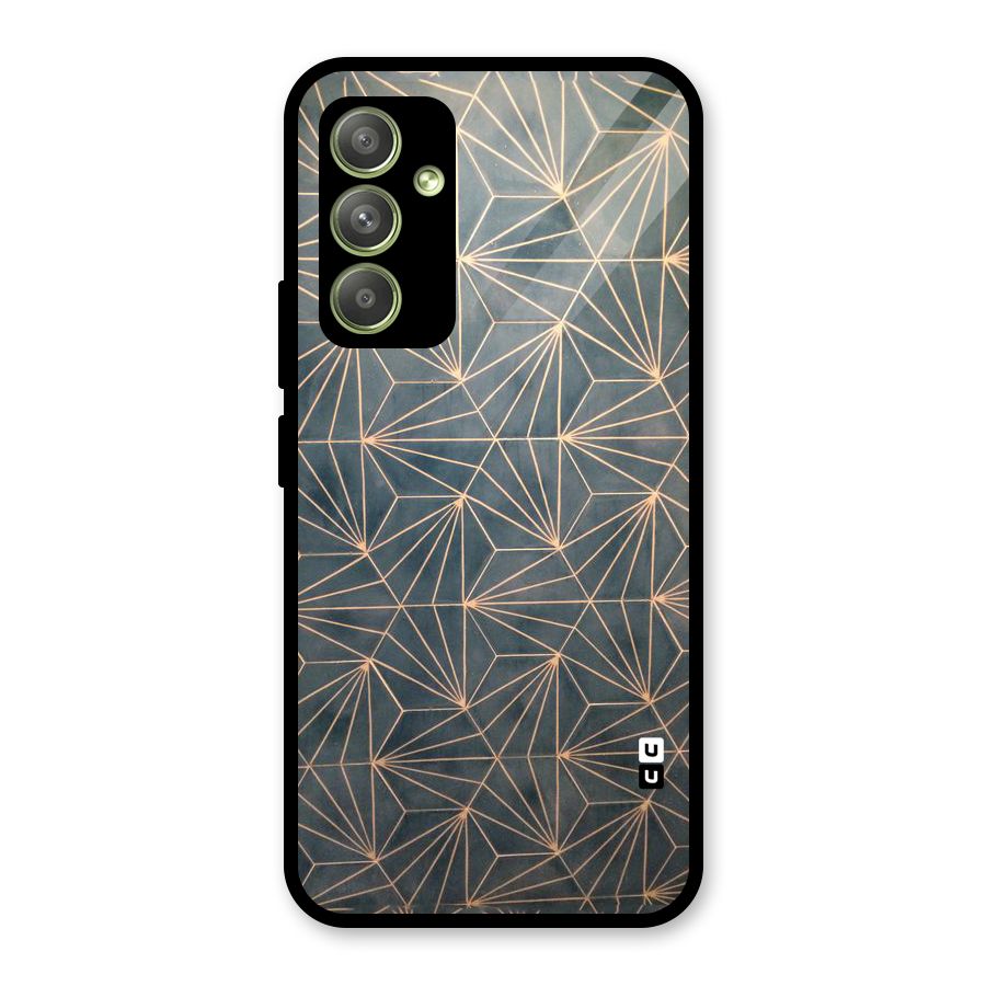 Dotted Lines Pattern Glass Back Case for Galaxy A54