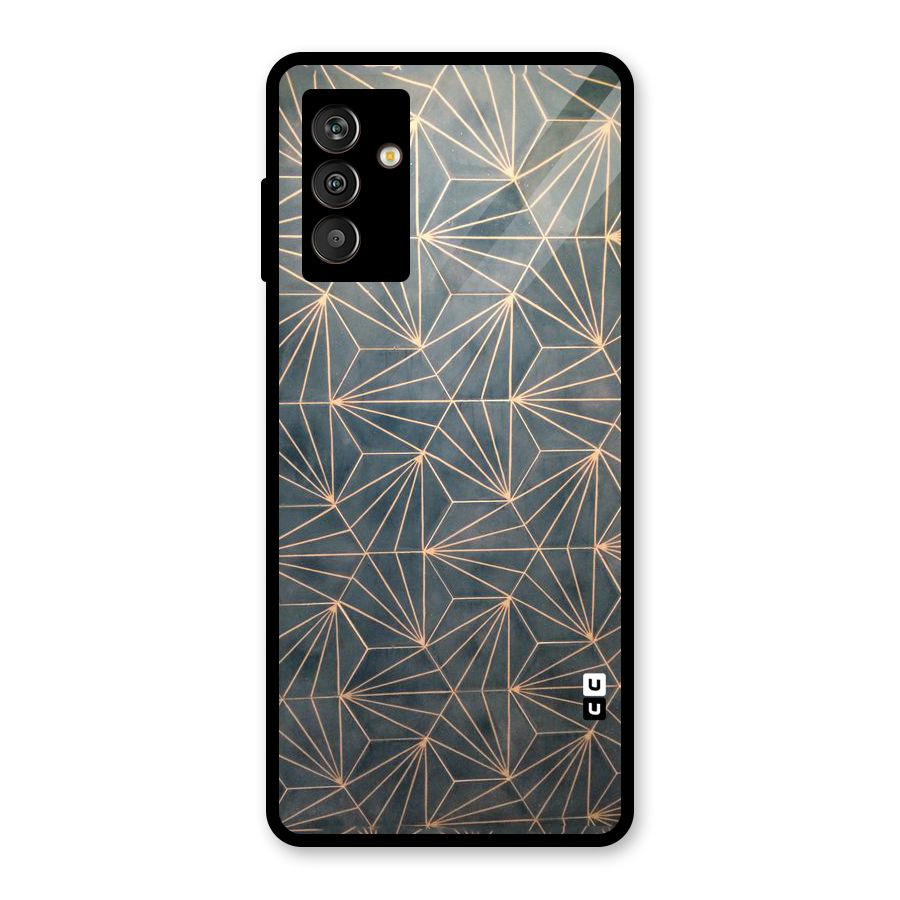 Dotted Lines Pattern Glass Back Case for Galaxy M13
