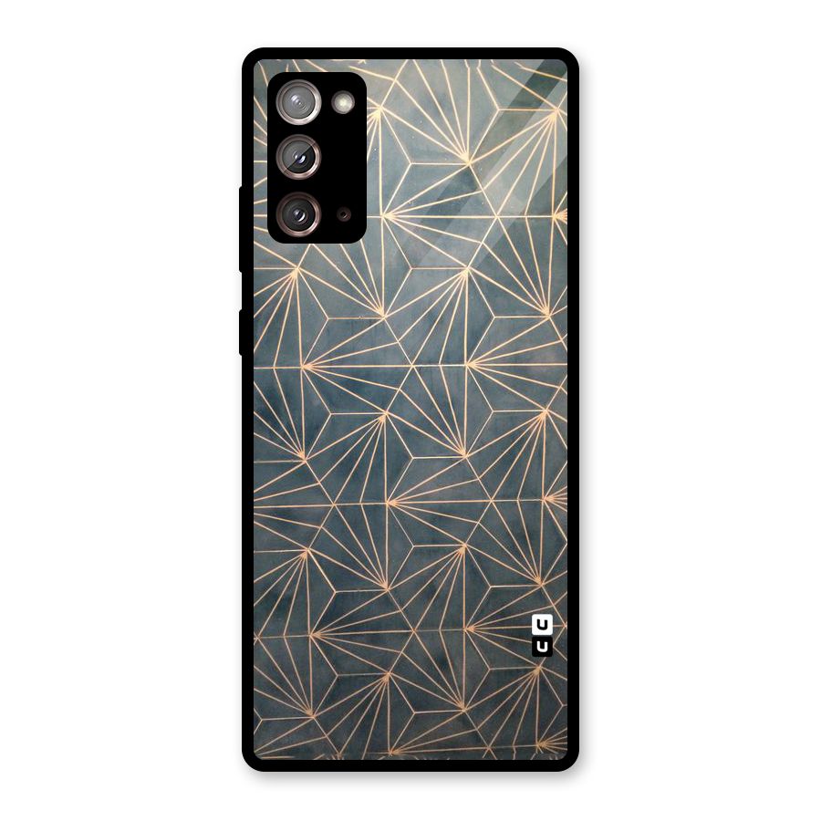 Dotted Lines Pattern Glass Back Case for Galaxy Note 20