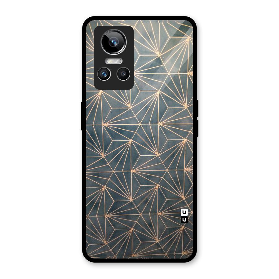 Dotted Lines Pattern Glass Back Case for Realme GT Neo 3