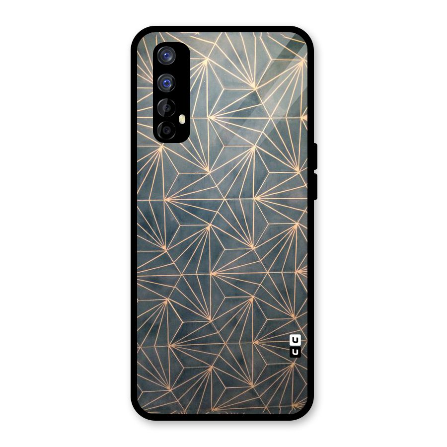 Dotted Lines Pattern Glass Back Case for Realme Narzo 20 Pro