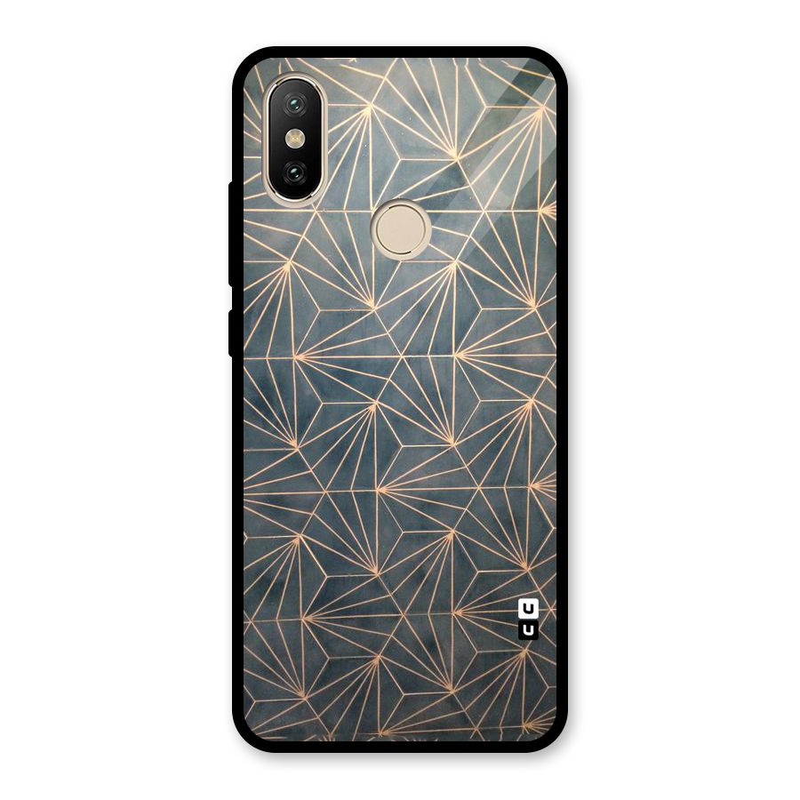 Dotted Lines Pattern Glass Back Case for Redmi A2