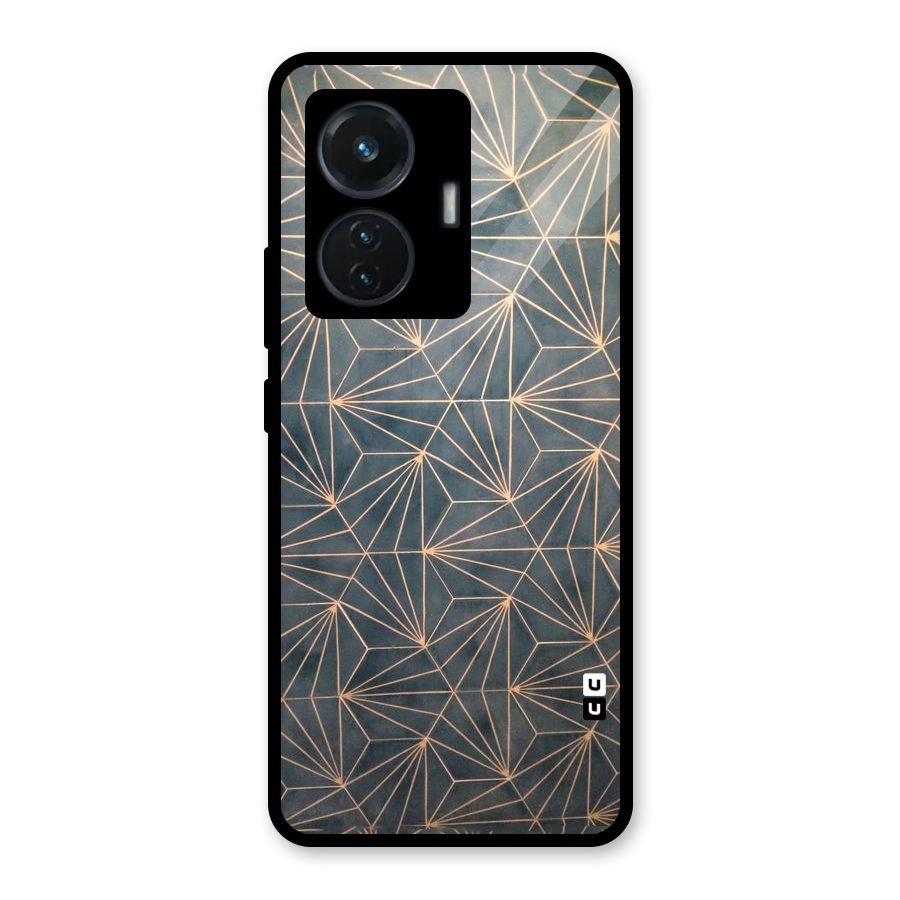 Dotted Lines Pattern Glass Back Case for Vivo T1 44W