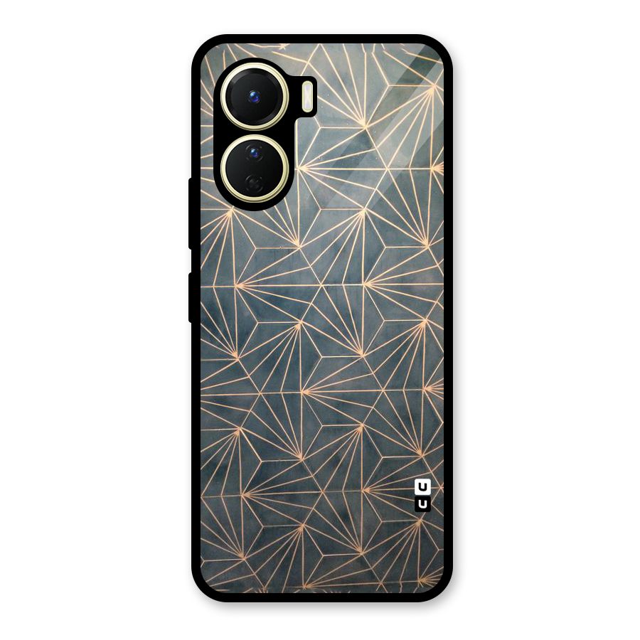 Dotted Lines Pattern Glass Back Case for Vivo Y16