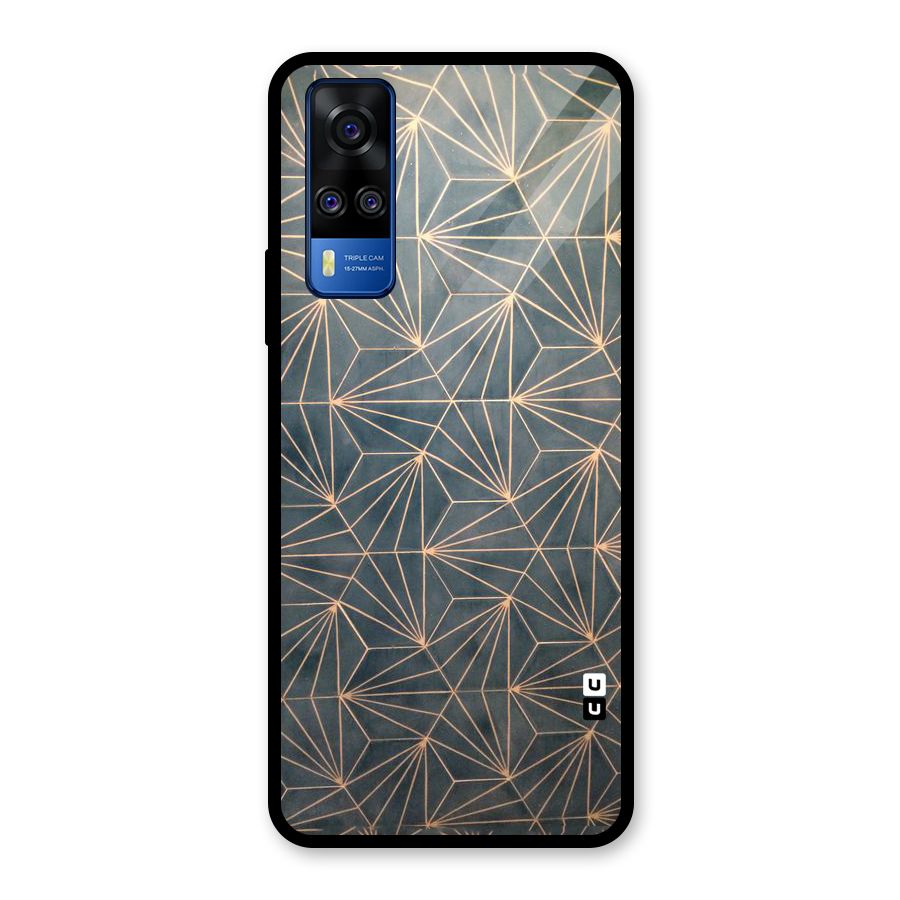 Dotted Lines Pattern Glass Back Case for Vivo Y31