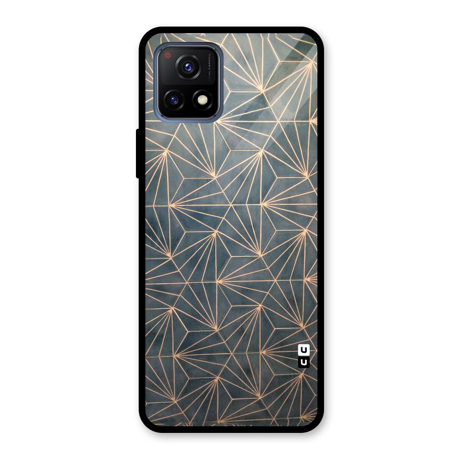 Dotted Lines Pattern Glass Back Case for Vivo Y72 5G