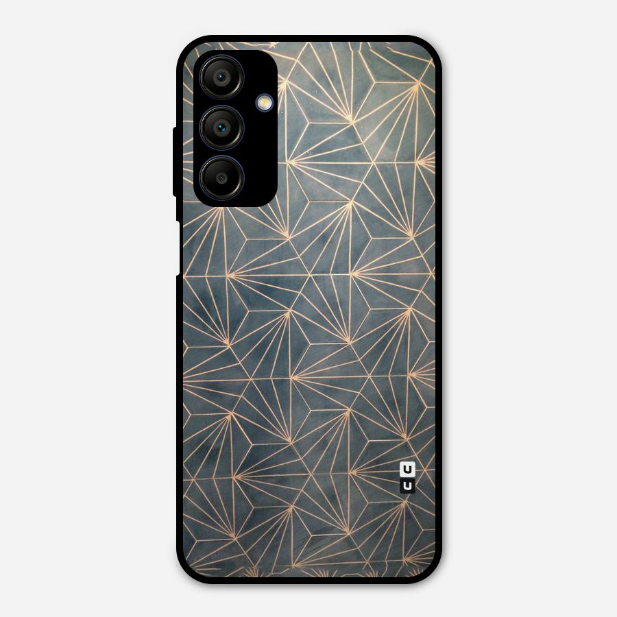 Dotted Lines Pattern Metal Back Case for Galaxy A15 5G
