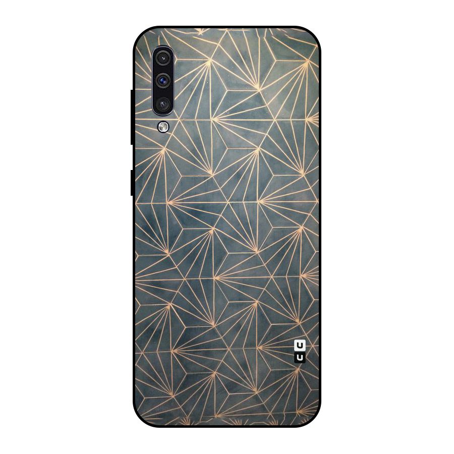 Dotted Lines Pattern Metal Back Case for Galaxy A30s