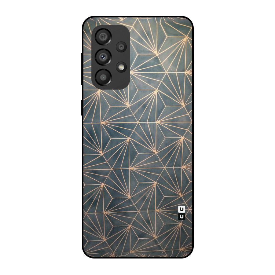 Dotted Lines Pattern Metal Back Case for Galaxy A33 5G