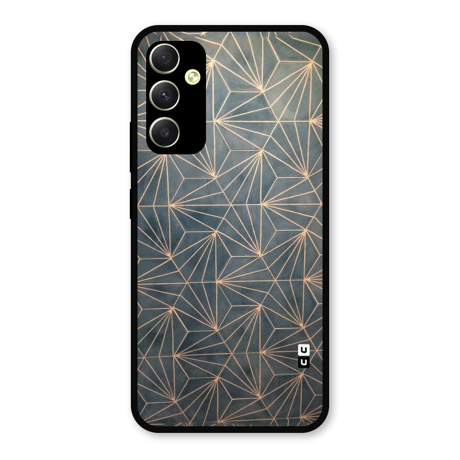 Dotted Lines Pattern Metal Back Case for Galaxy A34