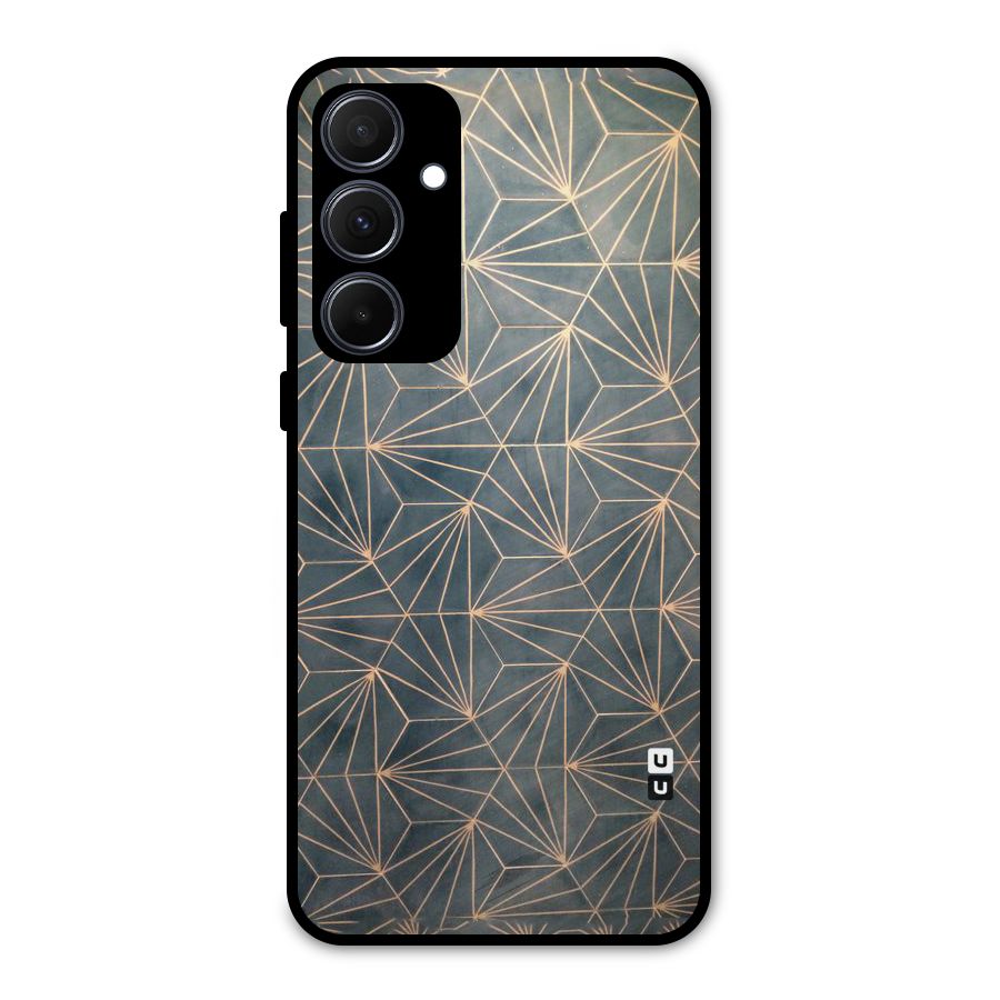 Dotted Lines Pattern Metal Back Case for Galaxy A35