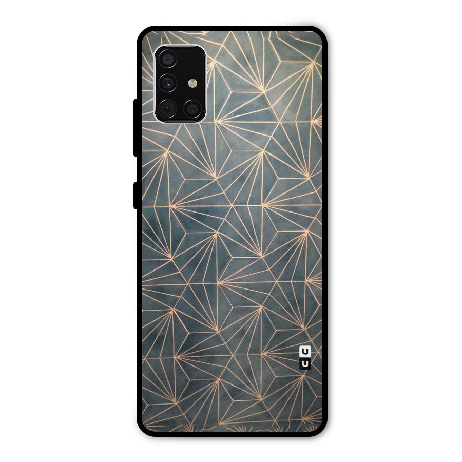 Dotted Lines Pattern Metal Back Case for Galaxy A51