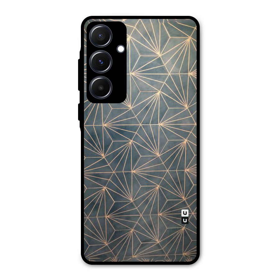 Dotted Lines Pattern Metal Back Case for Galaxy A55