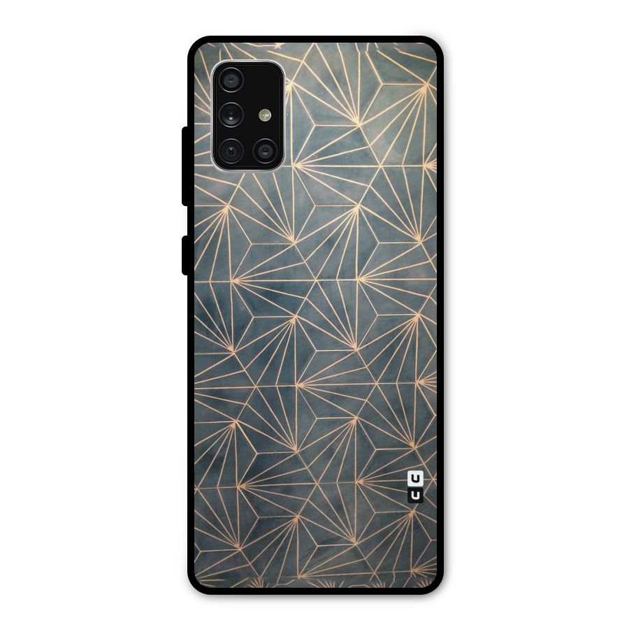 Dotted Lines Pattern Metal Back Case for Galaxy A71