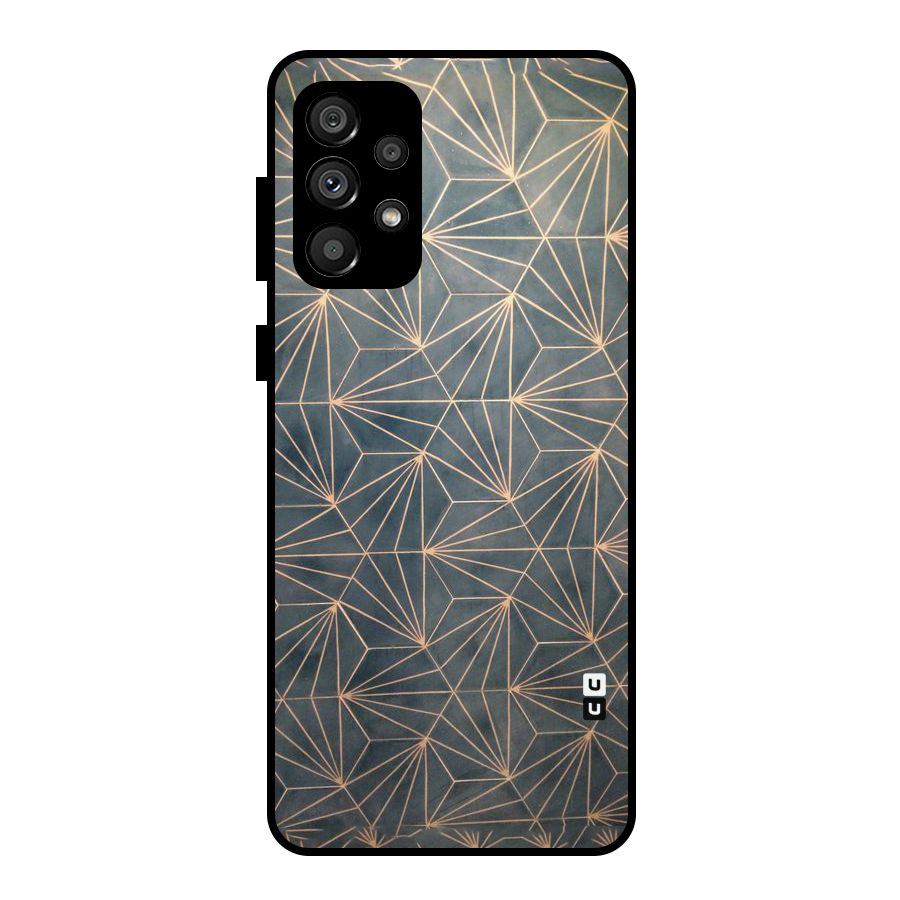 Dotted Lines Pattern Metal Back Case for Galaxy A73 5G