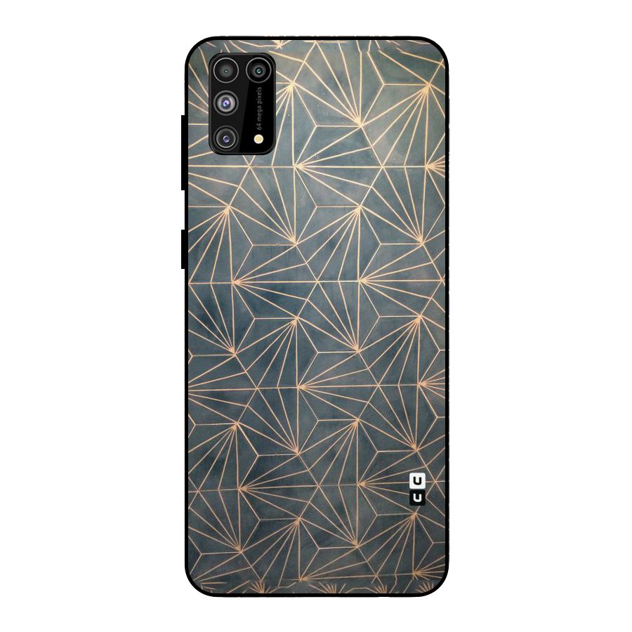 Dotted Lines Pattern Metal Back Case for Galaxy F41