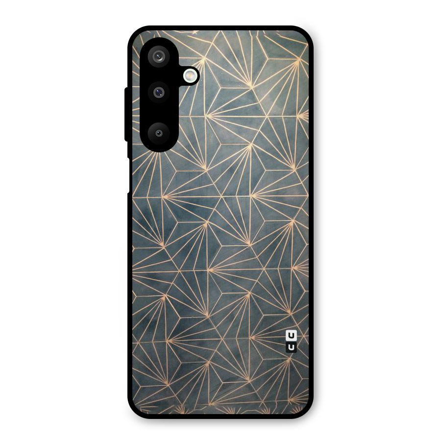Dotted Lines Pattern Metal Back Case for Galaxy M16