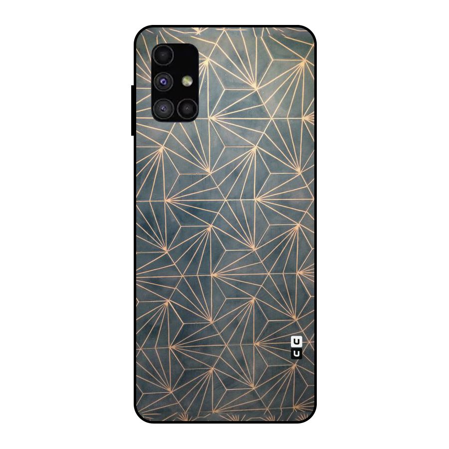 Dotted Lines Pattern Metal Back Case for Galaxy M51