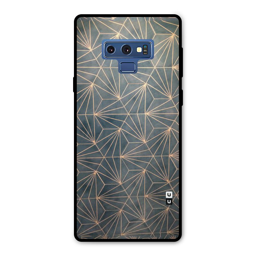 Dotted Lines Pattern Metal Back Case for Galaxy Note 9