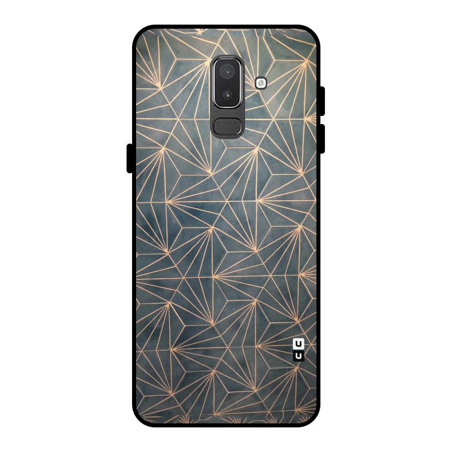 Dotted Lines Pattern Metal Back Case for Galaxy On8 (2018)