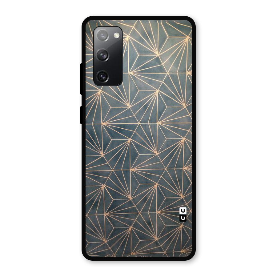 Dotted Lines Pattern Metal Back Case for Galaxy S20 FE