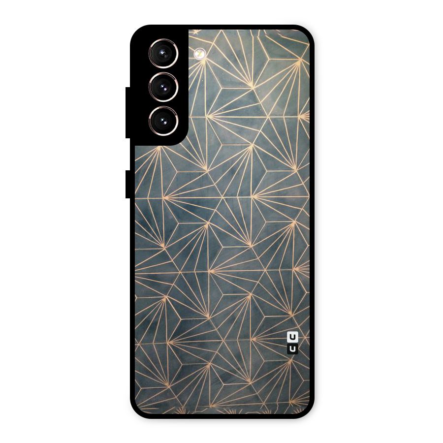 Dotted Lines Pattern Metal Back Case for Galaxy S21 5G