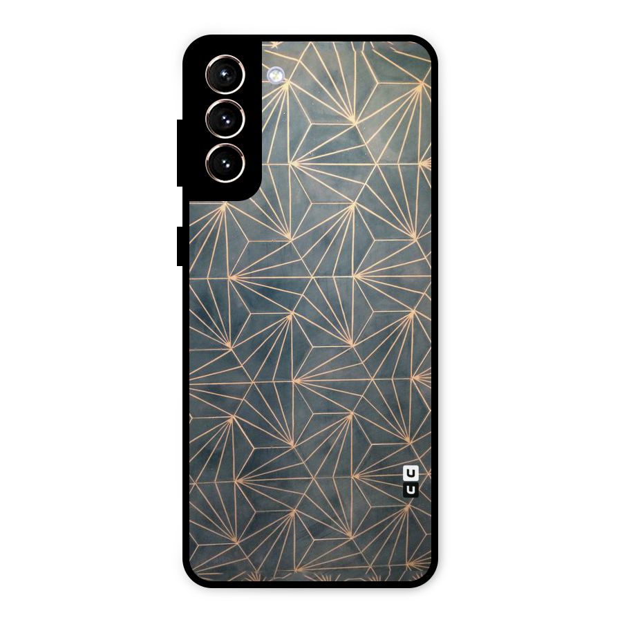 Dotted Lines Pattern Metal Back Case for Galaxy S21 Plus